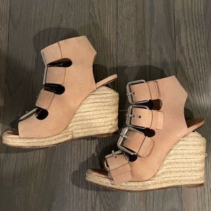 Alexander Wang Jo wedge espadrilles sz 37 Blush